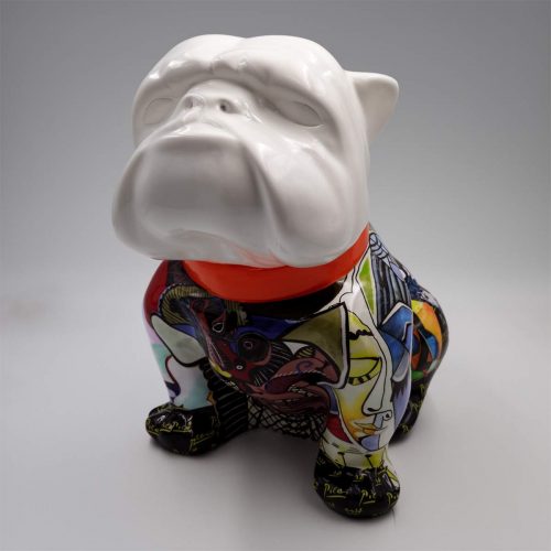 Bulldog Angelo 60 cm Hund - Picasso