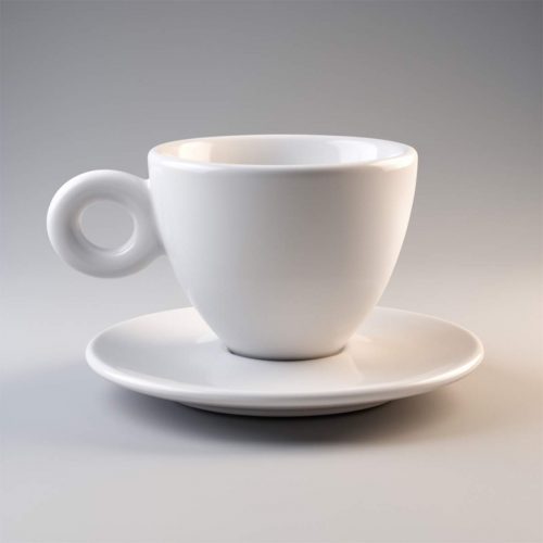 Werbefigur Tasse mit Unterteller aus Fiberglas