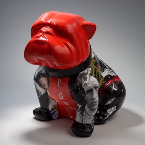 Bulldog Angelo 60 cm Hund - Porsche