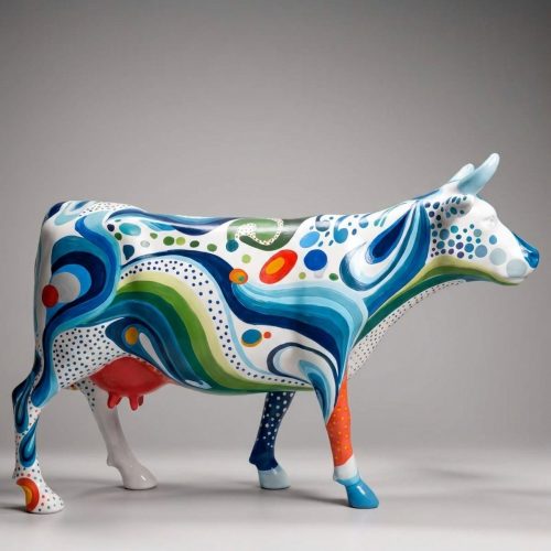 Figura Artystyczna Krowa - Fale Oceaniczne